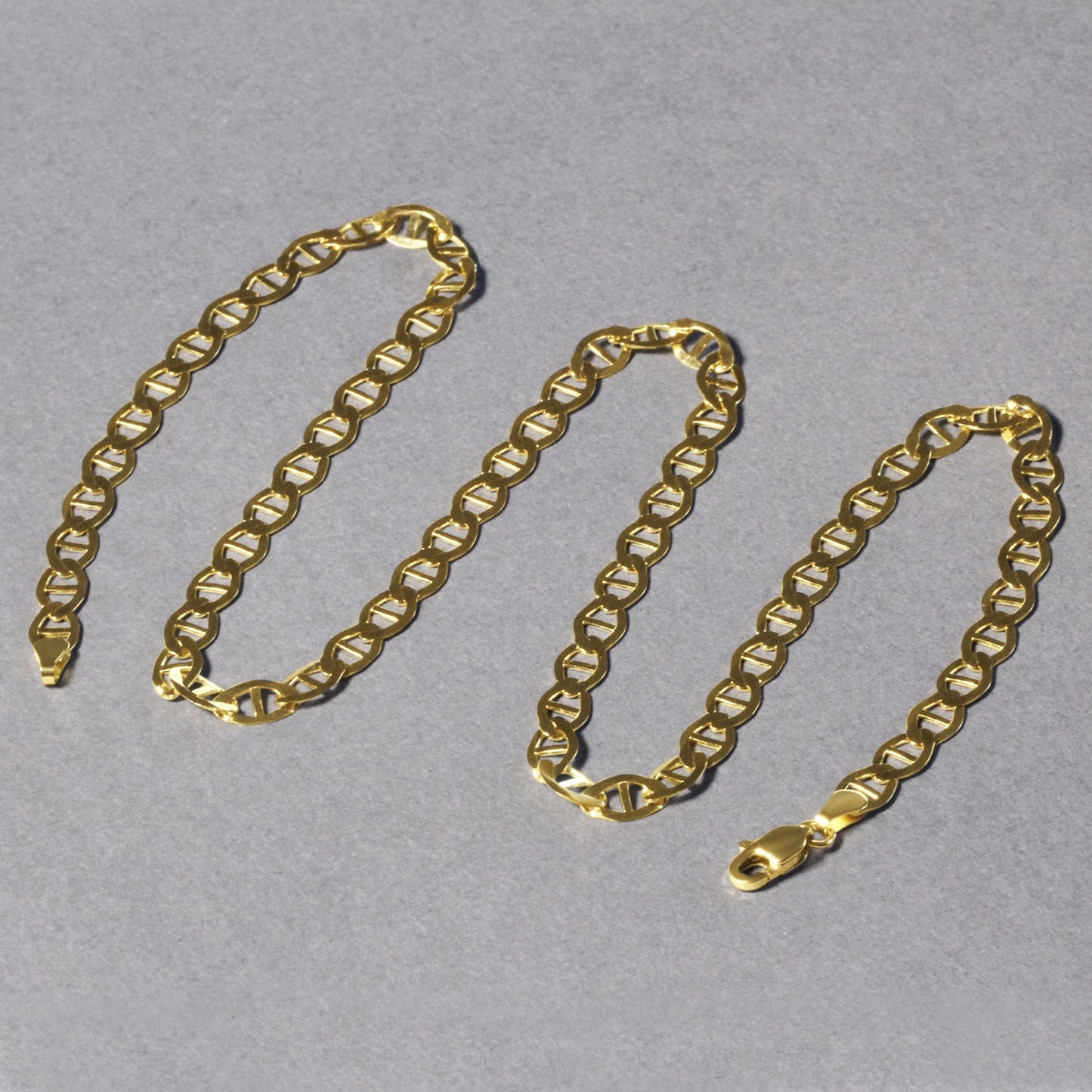 14k Yellow Gold Mariner Link Chain (5.10 mm)