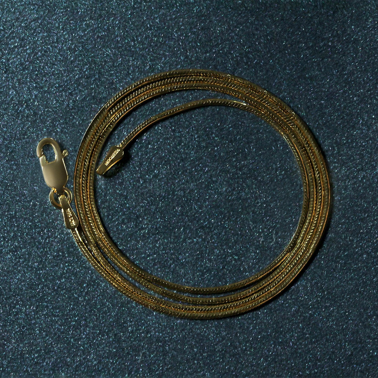 14k Yellow Gold Round Snake Chain (0.90 mm)