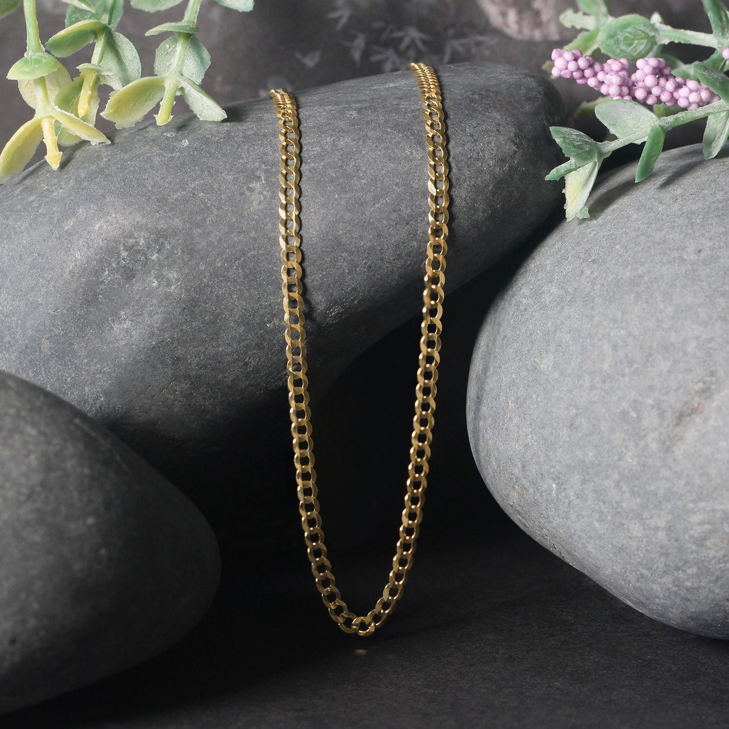 10k Yellow Gold Curb Chain (2.60 mm)