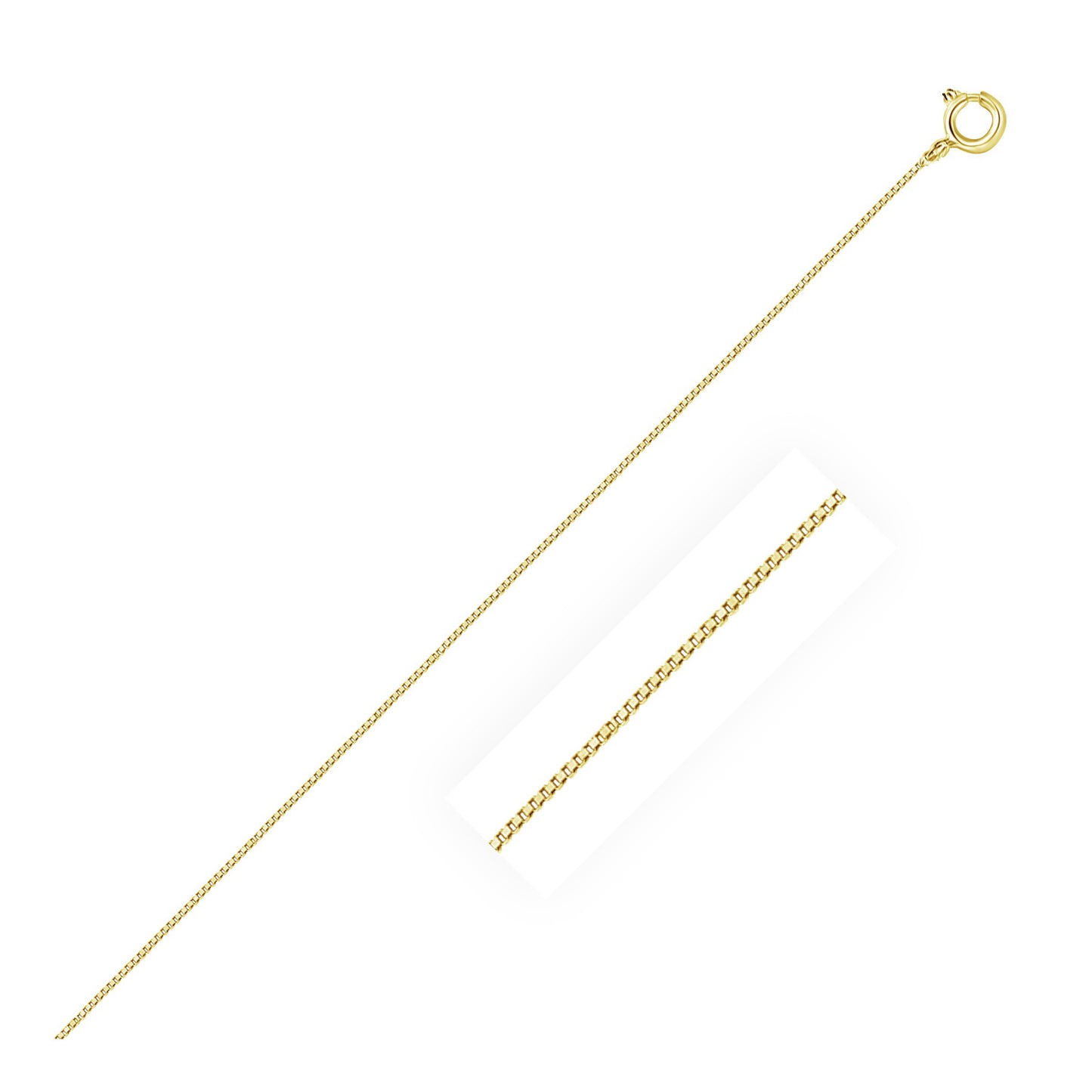 10k Yellow Gold Classic Box Chain (0.45 mm)