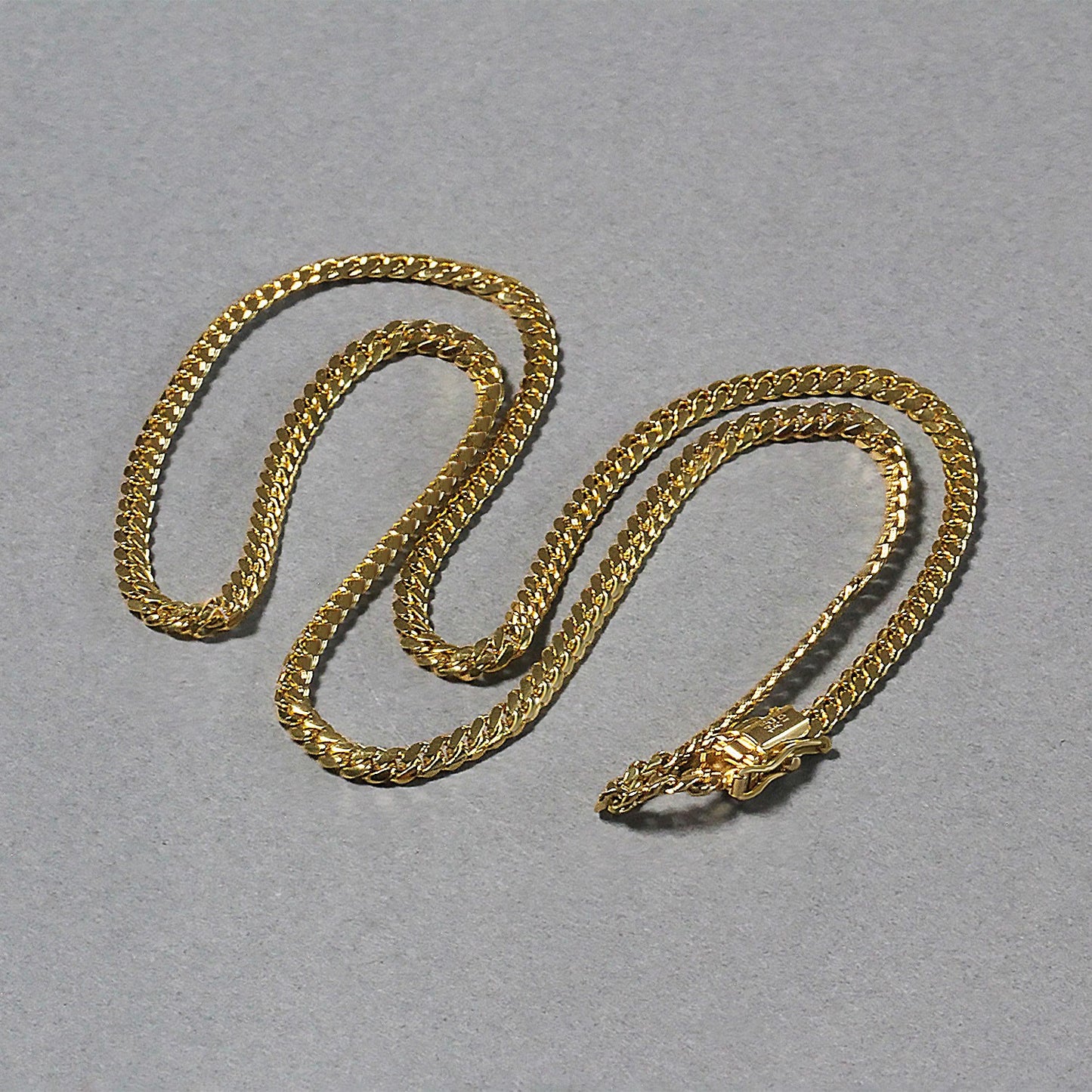 14k Yellow Gold Classic Solid Miami Cuban Chain (3.20 mm)