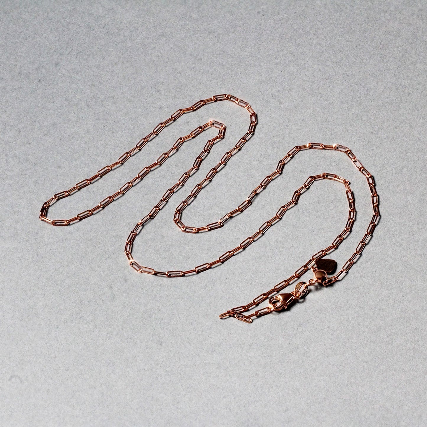 14k Rose Gold Adjustable Paperclip Chain (1.50 mm)
